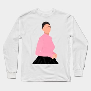 Sel in Pink Outfit Fan Art Long Sleeve T-Shirt